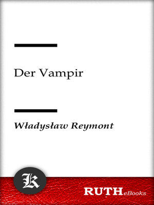 cover image of Der Vampir